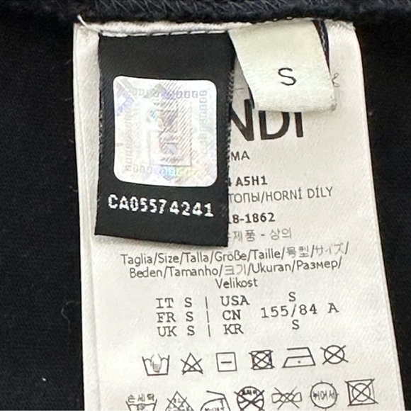 Fendi x Fila Collaboration Logo T-Shirt - S - Picture 9 of 11